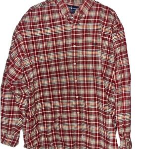 Polo Ralph Lauren Men’s XL Long Sleeve Plaid Shirt Multicolor Button Front Roomy
